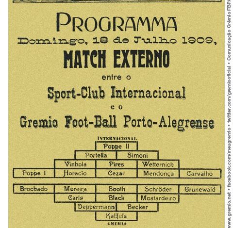 Programa do primeiro GreNal