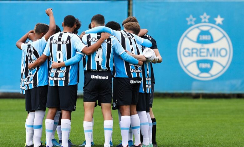 Jogadores da base do Grêmio