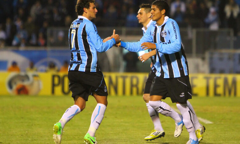 Leandro em campo pelo Grêmio