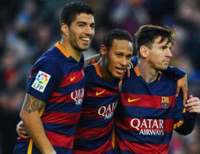 Suárez, Neymar e Messi pelo Barcelona