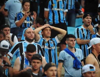 Torcedores do Grêmio decepcionados