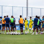 Elenco do Bahia durante treino